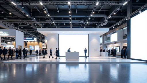 连锁零售店营销活动,商场内品牌展台,消费者参观咨询,热闹购物环境